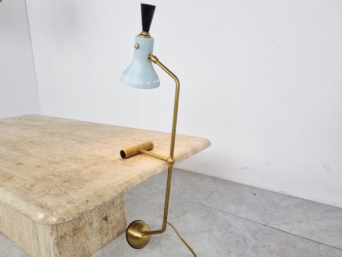 Vintage diabolo balancing table lamp