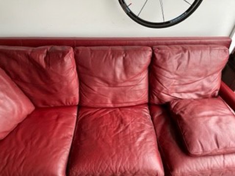 B&B Italia Baisity 3-seat leather red