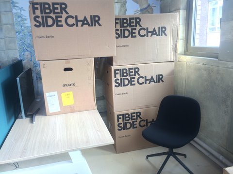 5x Muuto Fiber Chair / eetkamerstoelen