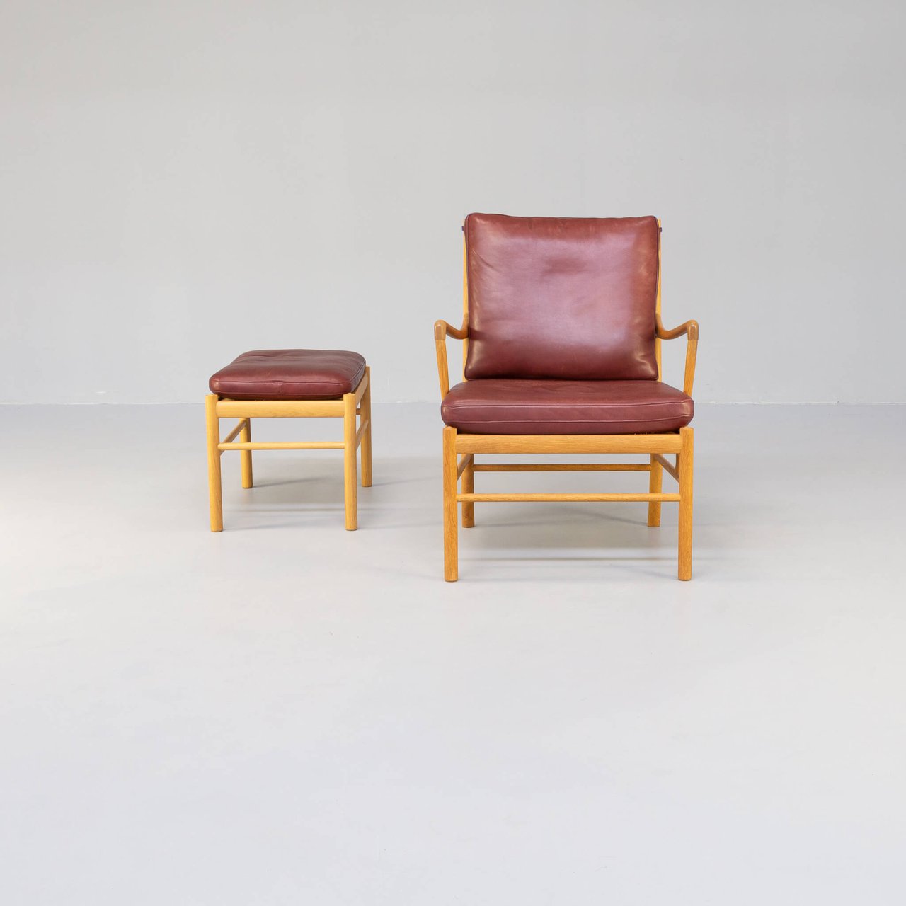 Image 2 of Carl Hansen & Son set Ole Wanscher koloniale fauteuil