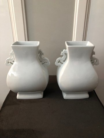 2x Montel decorative vase porcelain
