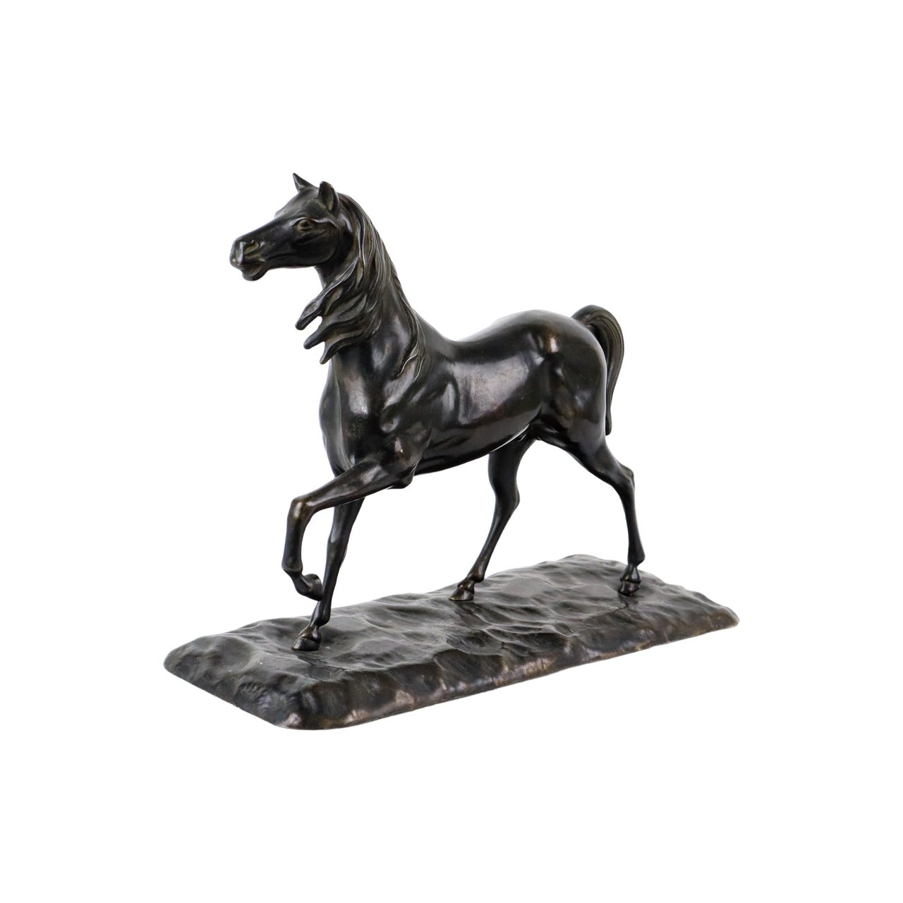 Image 4 of Elegant Bronze Statue Sculpture of a Horse Vintage 34cm
