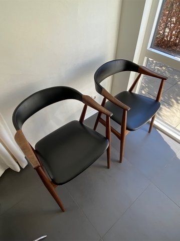 2x Farstrup Mobler model 213 chair