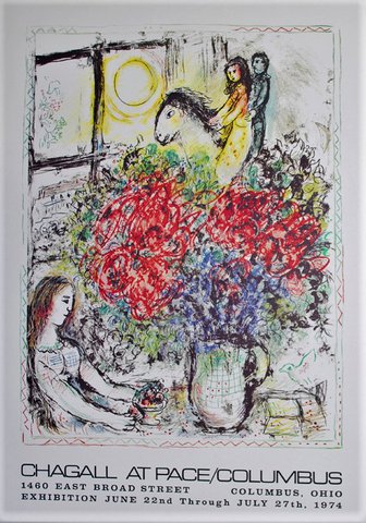 Marc Chagall       Kleurenoffset     La Chevauchee   uit 1974