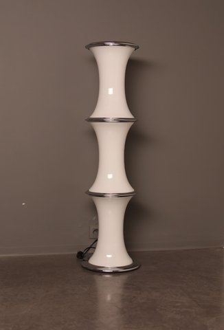 Vloerlamp - model ' Bamboe' - van Enrico Tronconi voor Vistosi - Italië - jaren 70