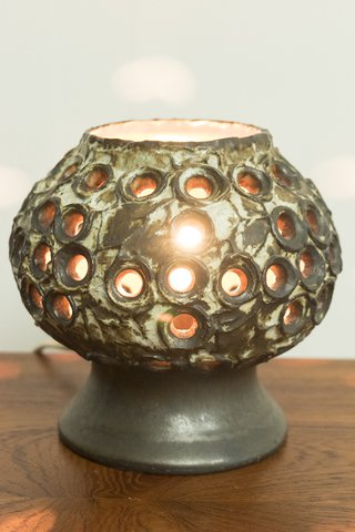 Vintage Brutalist table lamp