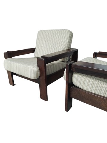 2 x designer armchairs
