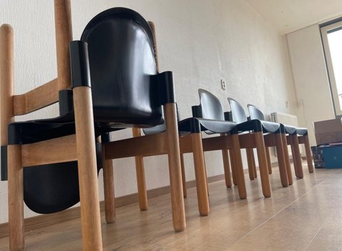 6 Original design chairs Thonet Flex by Gerd Lange.