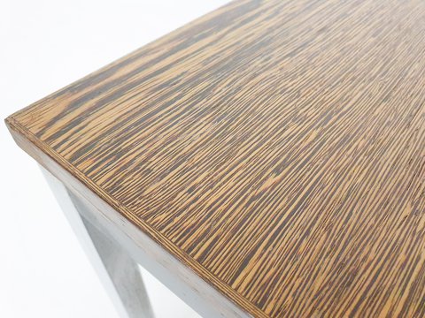 Martin Visser for 't Spectrum TZ56, wenge and metal coffee table, The Netherlands 1964