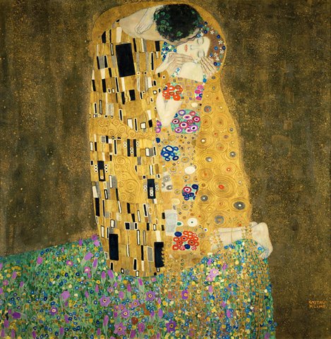 Gustav Klimt-----Der Kuss----sehr toll