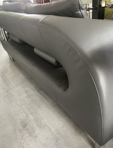 Leolux Vol de Reve corner sofa leather gray / anthracite