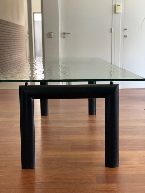 Cassina LC6 glazen design tafel