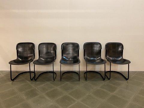 5x Cidue chairs by Willy Rizzo