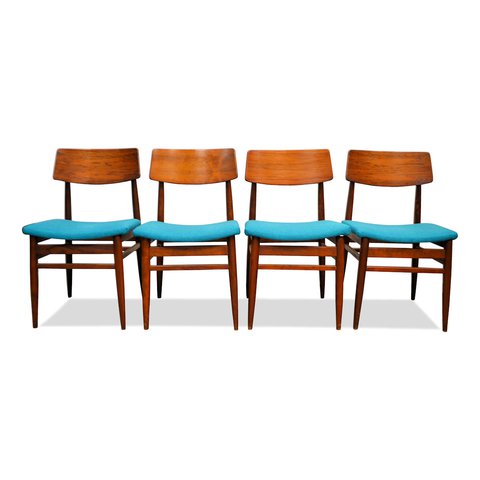 4x Vintage Topform rosewood dining room chairs