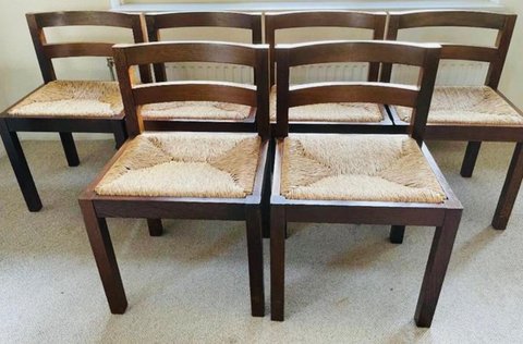 6x Vintage-Stühle