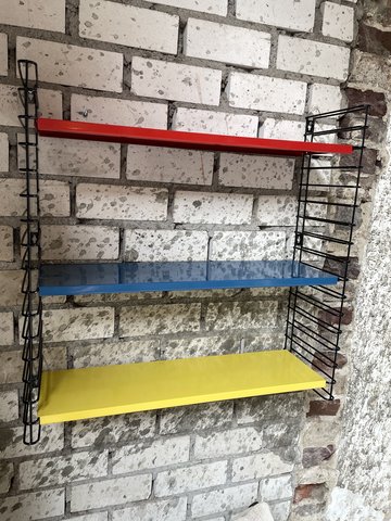 Vintage Tomado Wall Rack Made in Blue , Yellow and Red