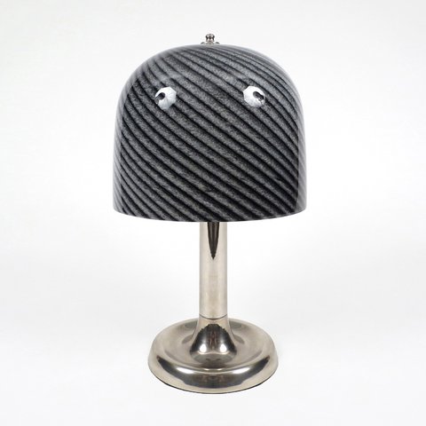 Dutch metal and glass lamp, 1960s