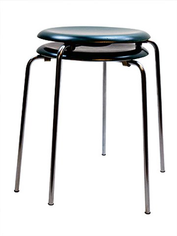2x Fritz Hansen Dot stools