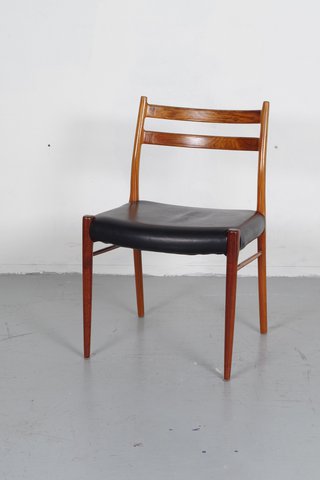 Set of 4 palisander chairs by Arne Vodder for Cado