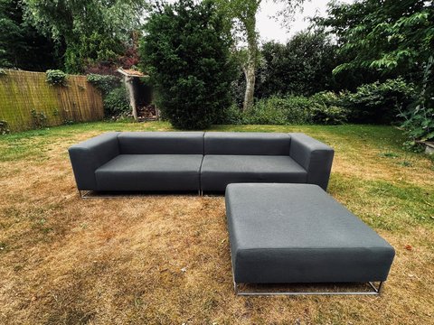 2 x Living Divani sofa + ottoman