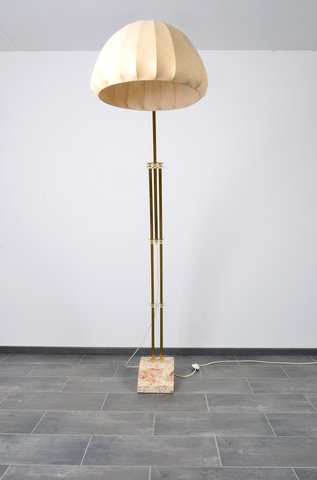 Hustadt arc lamp with marble base
