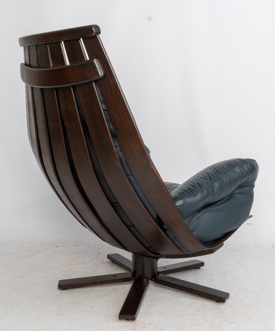 Hans Brattrud swivel lounge chair
