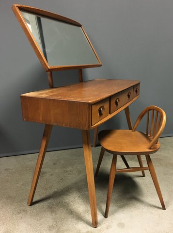 Ercol dressing table and chair