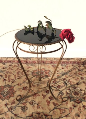 Vintage Plantenhouder - kleine bijzettafel 50s * Hollywood Regency * Hoder table