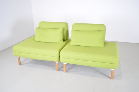 Ahrend modular sofa green