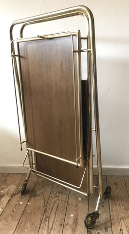 Collapsible bar trolley vintage
