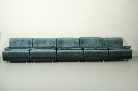 Six-part Lounge Sofa Set Orbis designed by Luigi Colani for COR, 1969.