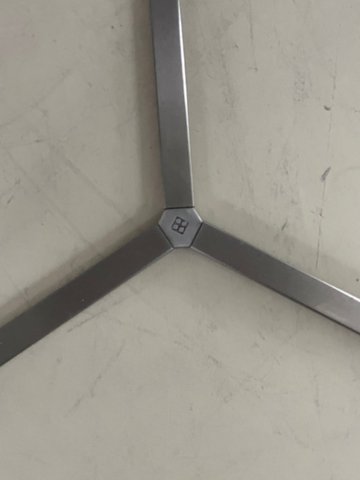 Ghyczy industriële minimalistische ronde granieten steengrijze kleine tafel