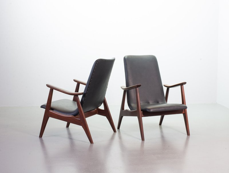 2 Webe Louis van Teeffelen Arm Chairs