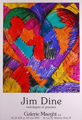 Jim Dine-----Herz von 1988