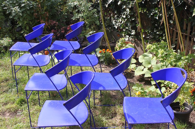 Cerruti Baleri garden chairs, 8 pieces