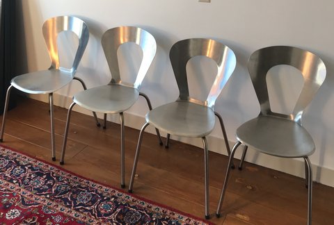 4x Vintage design stoel