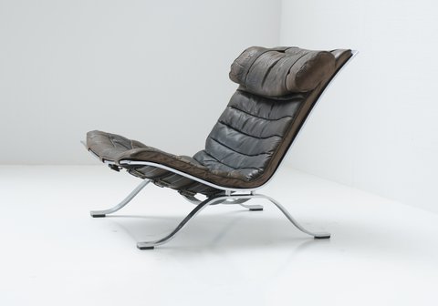 Arne Norell for Möbel AB, ARI Leather Lounge Chair