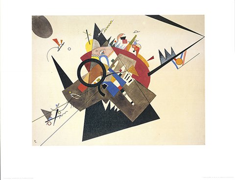 Litho Wassilly Kandinsky - Schwarzes Dreieck       uit 1923