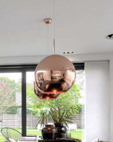 2x Tom Dixon Copper Shade hanging lamp