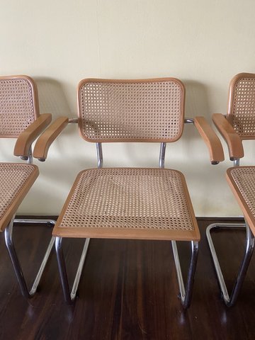 4x Cesca vintage fauteuils