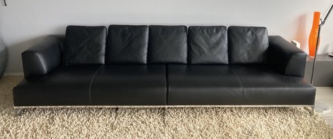 B&B Italia Solo leather sofa, 320 cm