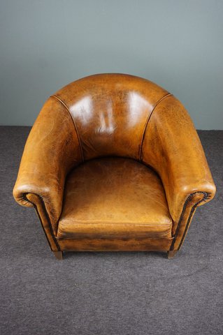 Schapenleren club chair