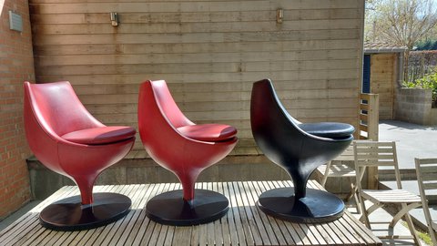 3x Pierre Guariche Polaris Chairs