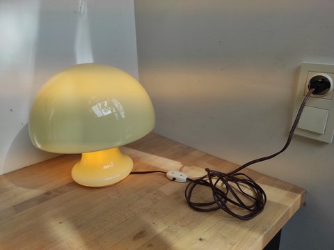 Vintage Mushroom lamp opaline