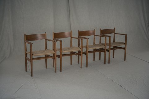 4 x 'Shaker style' armchairs by Hans Wegner