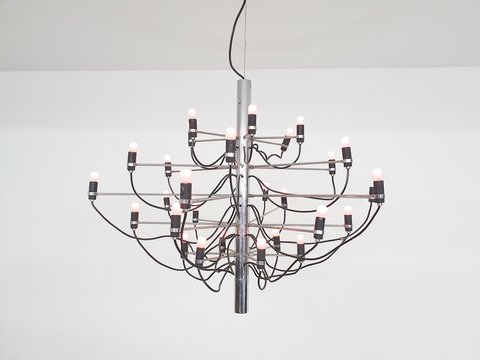 Gino Sarfatti for Arteluce 2097/30 chandelier, Italy 1960's