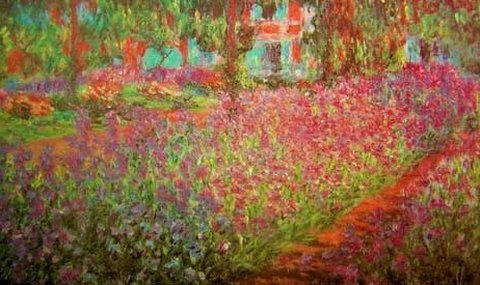 Claude Monet - Garden at Giverny