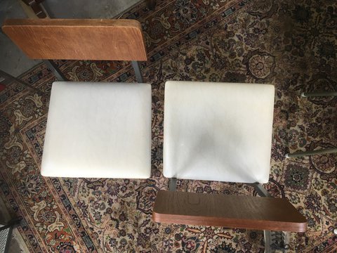 2x Vintage Kuperus Almelo stoelen