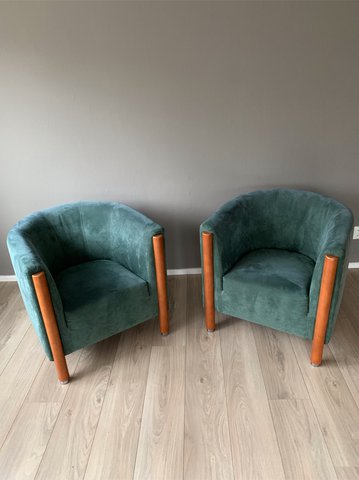 2 x Jan des Bouvrie for Gelderland armchairs