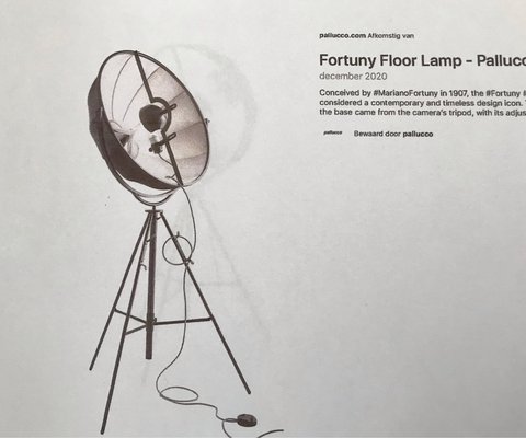 Staande lamp “ Fortuny “, Pallucco Sas Italië